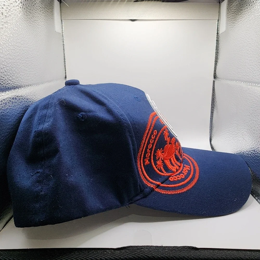 Alibaba‎ Morocco Souvenir Baseball Cap Navy Blue Red Camel Embroidered Hat